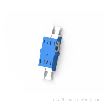 LC Duplex Fiber Optic Adapter Flangeless dengan Shutter